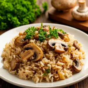 Mushroom Pulao