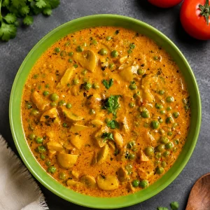 Mushroom Peas Curry